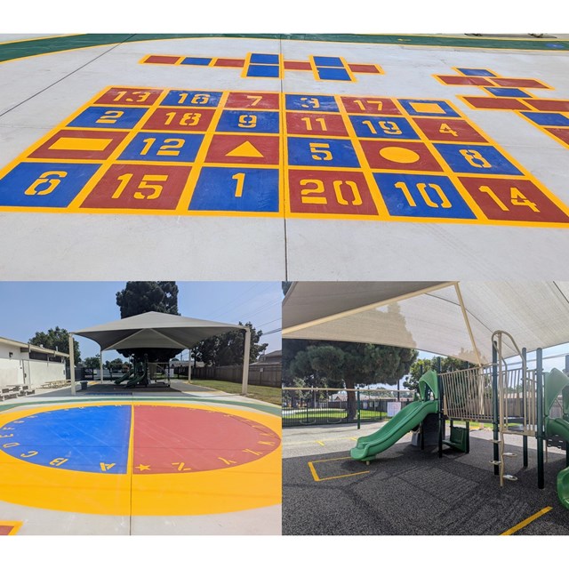 new paint on TK / Kinder Playground
