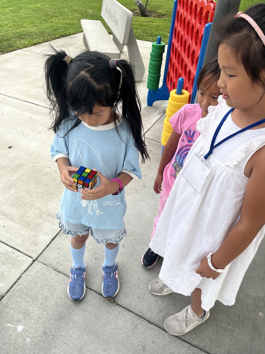 Scholars fiddling with a Rubik's cube