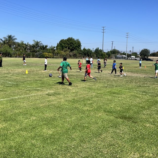 Soccer out in the field