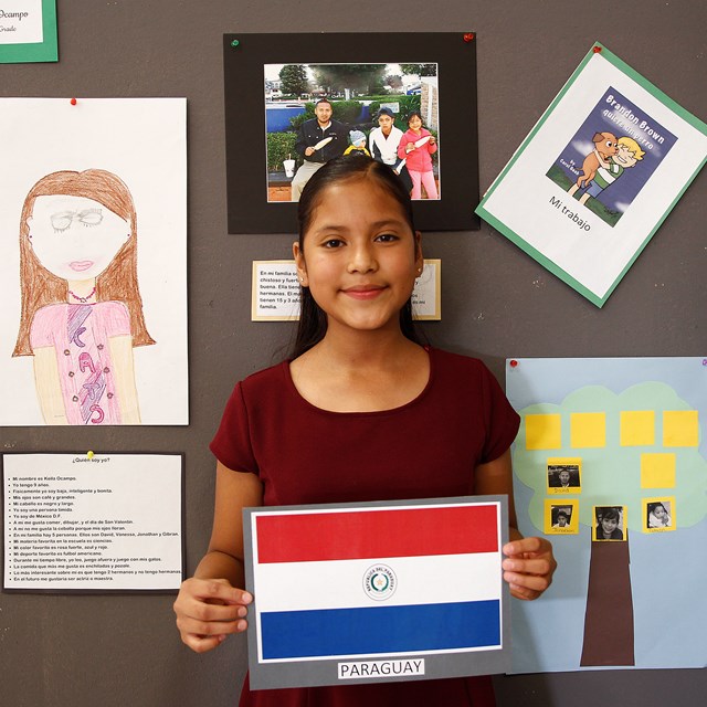 Students learn about culture and their family heritage as part of the After School Heritage Enrichment program.